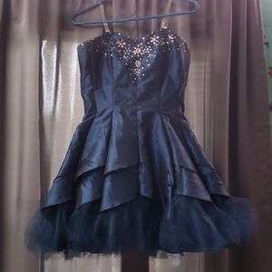 Navy blue prom dress